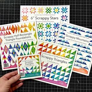 Large Bundle | Five Scrappy Foundation Paper-piecing Pads - Etsy