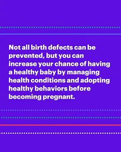 13 reactions | Birth defects can happen for many reasons. Although...