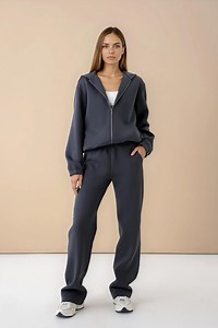 Women's Grey Fleece Loungewear Set - Etsy UK