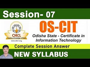 OS-CIT Session 07 (New Syllabus) #microiteducation