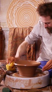 19 reactions | Mastering the Art of Pottery: Transforming Clay on the Spinning Wheel #pottery #clayartist #spinning #spinningwheel | DIY & Crafts | Facebook