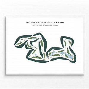 Stonebridge Golf Club, NC | Golf Course Map, Home Decor, Golf Map, Golfer Gift For Him, Scorecard, Golfer Boyfriend Gift, Art Print Decor