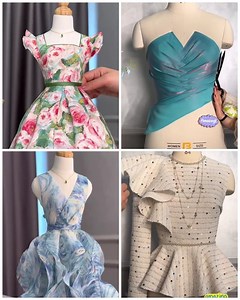 Trendy dress design and tips for beginners | Sew creativity