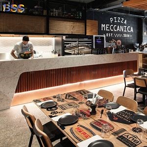 [Hot Item] Wholesale Restaurant Counter Custom Best Marble Stone Bar Counter for Cafe Shop