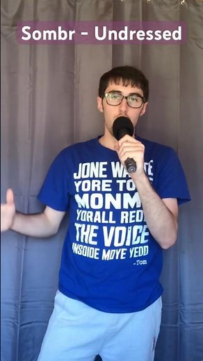 Singing Undressed by Sombr. #Undressed #sombr #viralreels