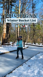 Winter Bucket List Adventures (Part 1) ❄️⤵️ SAVE this post to help you plan some epic snowy season fun all season long 📌 ❄️ Race down a luge track or enjoy a skating ribbon through the woods @muskegonluge 💙 Discover the nation’s largest winter festival @worldofwintergr ❄️ Fly down a snow tubing hill at Mt. Holiday in @traversecitytourism 💙 Take a candlelight hike at Mt. McSauba in @visit_charlevoix 💙 Paddle down the river @jordanvalleyoutfitters or @pineriverpaddlesportscenter 💙 Go downhill