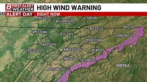 High Wind Warning, 12/29 1:00PM EST, Unicoi, Carter, Johnson, Sevier, Cocke, Blount, Greene, Monroe | Meteorologist Heather Haley