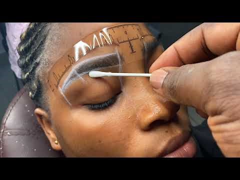 How to Map and Numb Eyebrows for Microblading with Paper vs Ruler