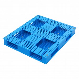 [Hot Item] 6 Runners Heavy Duty Double Size Warehouse Deck HDPE Racking Solid Blowing One Way Plastic Pallet for Sale