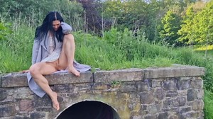 Spreading My Pussy at Park and Pissing