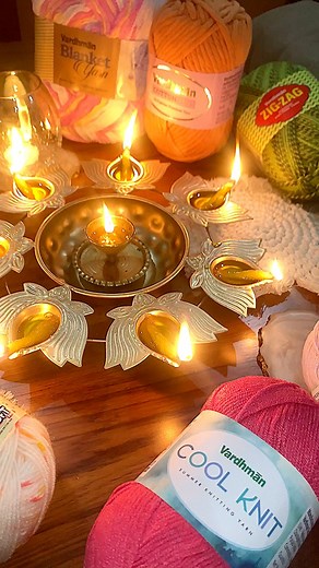 Celebrate the #festivity of #diwali this season with high quality yarns available to shop in vibrant colors perfect for your #festive #knit and #crochet projects. ✨💫🌟We wish you all a very #happydiwali 🪔🎊…………#festivevibes #aaobunekuchnaya #nextinknitting #diwalivibes #knitwithvardhman #vardhmanknitworld #vardhmanknittingyarn | Vardhman Knitting Yarn