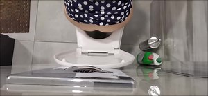 Overhead Lady Pooping 7