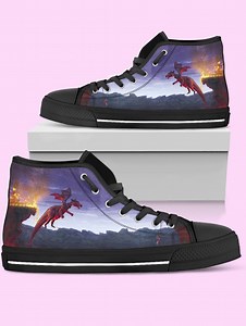 Shrek High-top Shoes: Dragon Converse Inspired Sneakers for Women, Men, and Kids - Etsy