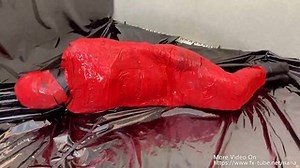 3 Layer Zentai And Tape Mummification Play