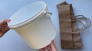111K views · 2.1K reactions | Idea to recycle plastic bucket and paper bags | Diy Craft Ideas | Facebook
