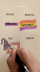 Halloween Title ideas 🎃 #reels | Nhuan Dao Calligraphy