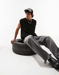 ASOS DESIGN – Tanktop aus Pointelle-Strick in Schwarz | ASOS