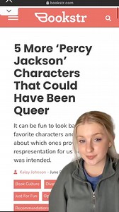 14 reactions | There’s always that one fictional character that makes its way into our hearts. It’s within their qualities and characteristics that we find comfort. And so, here are 5 Percy Jackson characters that we at Bookstr believe could have been queer! ✨ | Bookstr | Facebook