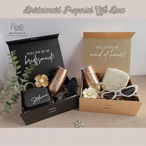 Bridesmaid Proposal Gift Box | Maid of Honor | Bridesmaid Proposal Gift Idea | Tie the Knot | Will You Be My Bridesmaid Set - Etsy