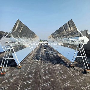 [Hot Item] Roof Top Cst Single Axis Parabolic Trough Synthetic Oil System Using Slewing Drive