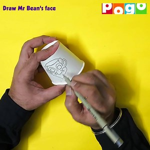 3.2K views · 103 reactions | Bored? Grumpy? Grouchy? Bad mood ko bhagao, khud ka hasao! Follow this simple tutorial and have some silly laughs with Mr. Bean ka Paper Cup Fun,(hehe). Try this fun #DIY and share videos on your page tagging Pogo. #WeForTheWorld #PogoTV #MrBeanPaperCup | Pogo TV | Facebook