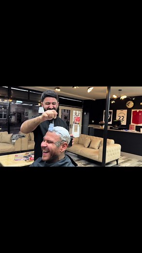 HOW TO DYE | ICY WHITE PLATINUM BLONDE | NO DAMAGE #trimology #barber #barbershop #dyedhair #icy