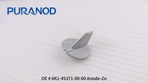 6K1-45371-00-00 Trim Tab Zinc Anode Replacement for Mercury Outboard 20-300HP
