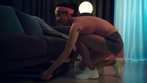 WalkingPad Under Desk Treadmill, Smart Folding Treadmill with Adaptive Speed Technology, Maintains Preferred Pace, Foldable Treadmill for Home and Office, Stores Away Easily, A1Pro Black