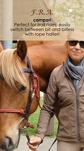 F.R.A. campari: the versatile bridle & rope halter combo built for adventure. Whether you’re riding with a bit or bitless, its integrated rope halter system and easy-release snap buttons give you the freedom to switch in seconds. Black or brown leather and in sizes pony, cob and full. Get ready to ride free and comfortable this season! | Freedom Riding Articles - FRA