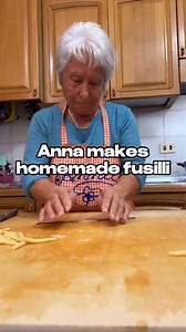 Anna Makes Homemade Fusilli | Pasta Grannies