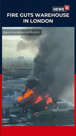 Massive Southall Warehouse Fire: 100+ Firefighters Battle Huge Blaze in West London | N18S