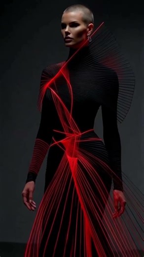 AI fashion in neon lights 💛Lina