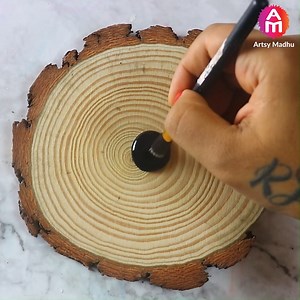 Wood Painting - It's Fantastic Idea! 👌😎 | Artsy Madhu