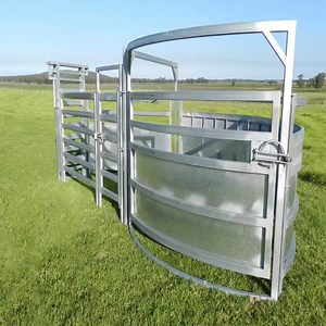 [Hot Item] Farm Fencing Cattle Yard Steel Panels Cattle Yards Fence Panels with Gate