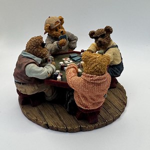 Boyds Bears Figurine Annie, Tex, Jack and Chip...shuffle up and Deal #2277965, the Bearstone Collection 2005, Bears Playing Poker - Etsy