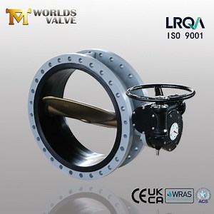 [Hot Item] Awwa C504 Concentric Double Flanged Butterfly Valve with Replaceable Soft Rubber Seat