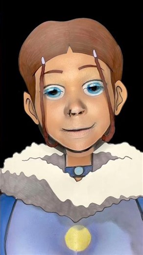 #AvatarTheLastAirbender Katara Illusion Makeup Transformation 🌊 #Katara #IllusionMakeup