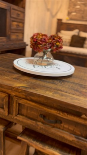 SPINNING OUT for this NEW BREAKFAST BAR #farmlife #modernfarmhouse #coffeetime #rusticdecor #rustic #farmhousedecor #woodenfurniture #realwood #modern #coffeebardecor | Rustic Furniture Depot