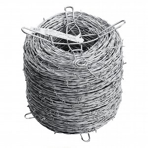 [Hot Item] Highway Boundary Protection Galvanized Barbed Wire Twisted Roll