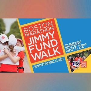 One month to go until #JimmyFundWalk day. Thanks, Fin, for getting us off our behinds to conquer cancer. Register or be a virtual walker at jimmyfundwalk.org | Boston 25 News