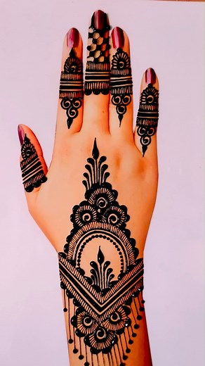 18K views · 289 reactions | Romjan Eid Back Hand Mehndi Design bridal mehndi design | Mehndi Design | Facebook