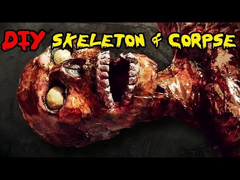 How to make a skeleton, DIY homemade skeleton and corpse, Halloween Prop