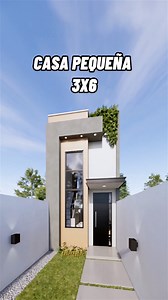 Hermosa Mini Casa Tipo Loft de 3X6 #casaspequeñas #planosdecasas #housetour #arquitectura #tinyhouse #fachadasmodernas #casasmodernas | Habita.Dos