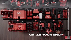 Milwaukee PACKOUT™ System | Milwaukee PACKOUT™ Shop Storage Discover the PACKOUT™ Shop Storage solutions that bring versatility of PACKOUT™ into the shop where users can fully customize their storage with wall plates, hooks, tool racks, tool holders, and a cabinet that connect with all PACKOUT™ solutions. These hooks, tool racks, and holders provide the Most Secure Mounting when paired with PACKOUT™ Wall Plates. These solutions allow users to maximize their efficiency in the shop by featuring Qu