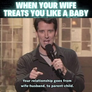 When your wife treats you like a baby... Tour dates at JustonMcKinney.com! #JustonMcKinney #standupcomedy #justonmckinneycomedy #marriagememes | Juston McKinney Comedy