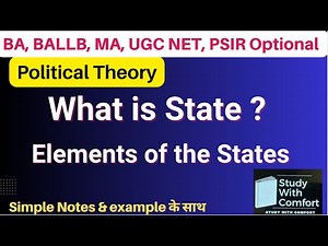 What is State? | Elements of State Explained | Political Science Lecture
