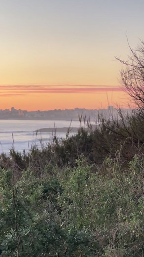 Sunset Beach View 🌅 , #atlantic #ocean #estoril #cascais #portugal2024 , #reelsfb | Nature Vlogs