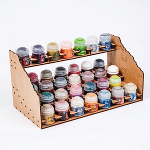 Miniature Paint Rack for 34 Mm Bottles, Paint Pot Holder, Paint Organization for Figure Painting, Art Supplies Storage, Hobby Desk Gift - Etsy