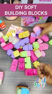 DIY Soft Building Blocks 48 pcs! 1,090.00৳ #chalkpencil #kids #toys #learning #buildingblocks | chalkpencil.com