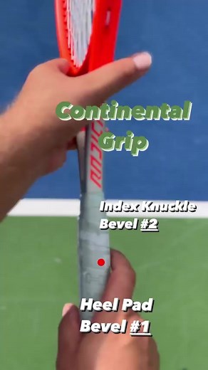 The Continental GripIndex knuckle bevel number 2 heel pad number 1Davor #tennis#tenis#tennishaus | Tennis.Haus